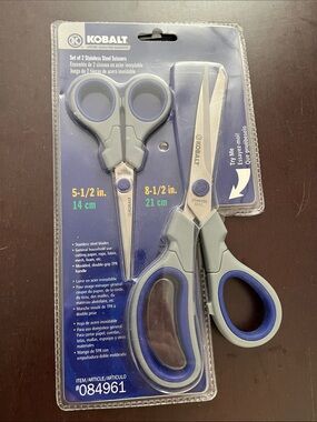 Kobalt 2-Piece Stainless Steel Scissors Set